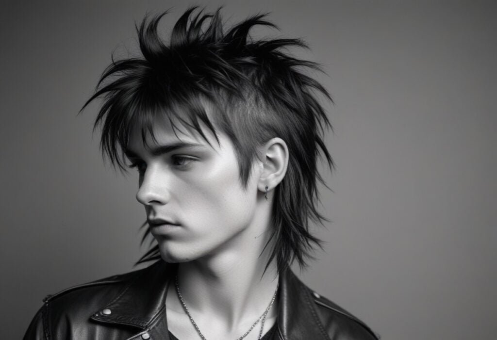 punk mullet haircut