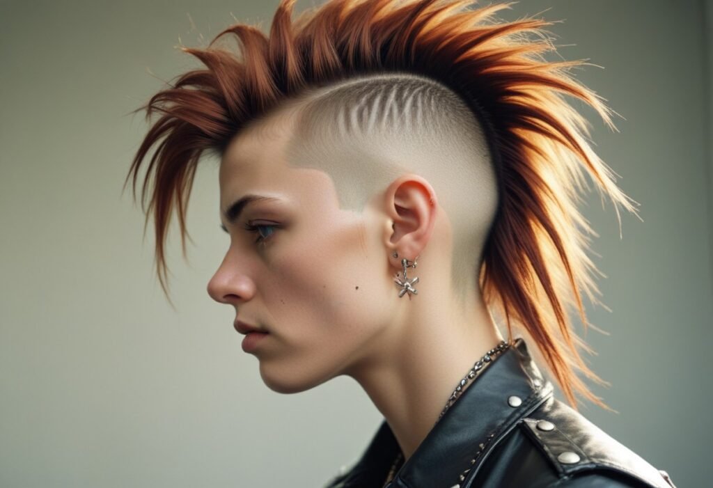 punk mullet haircut