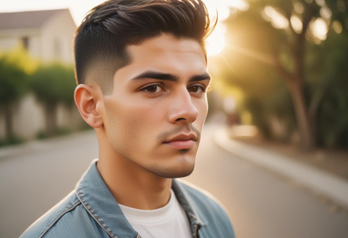 low taper fade haircut