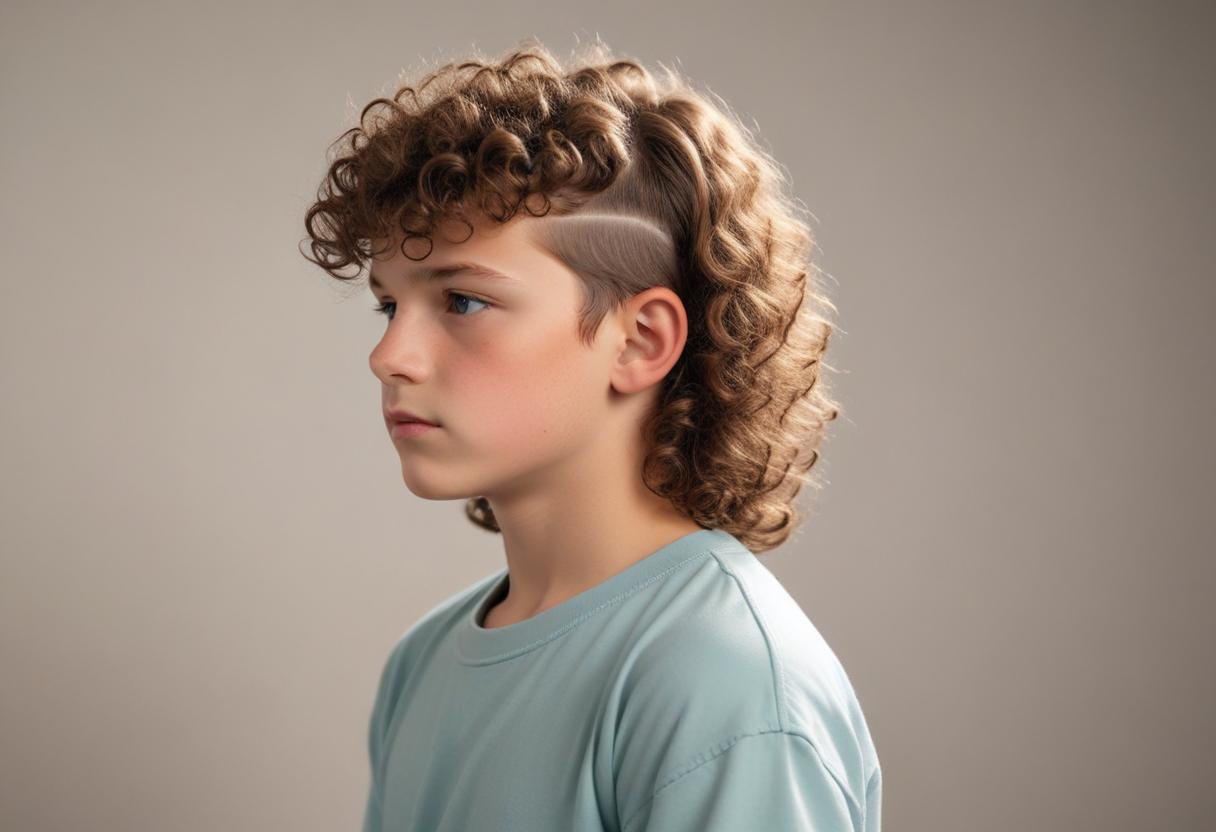 boys mullet haircut